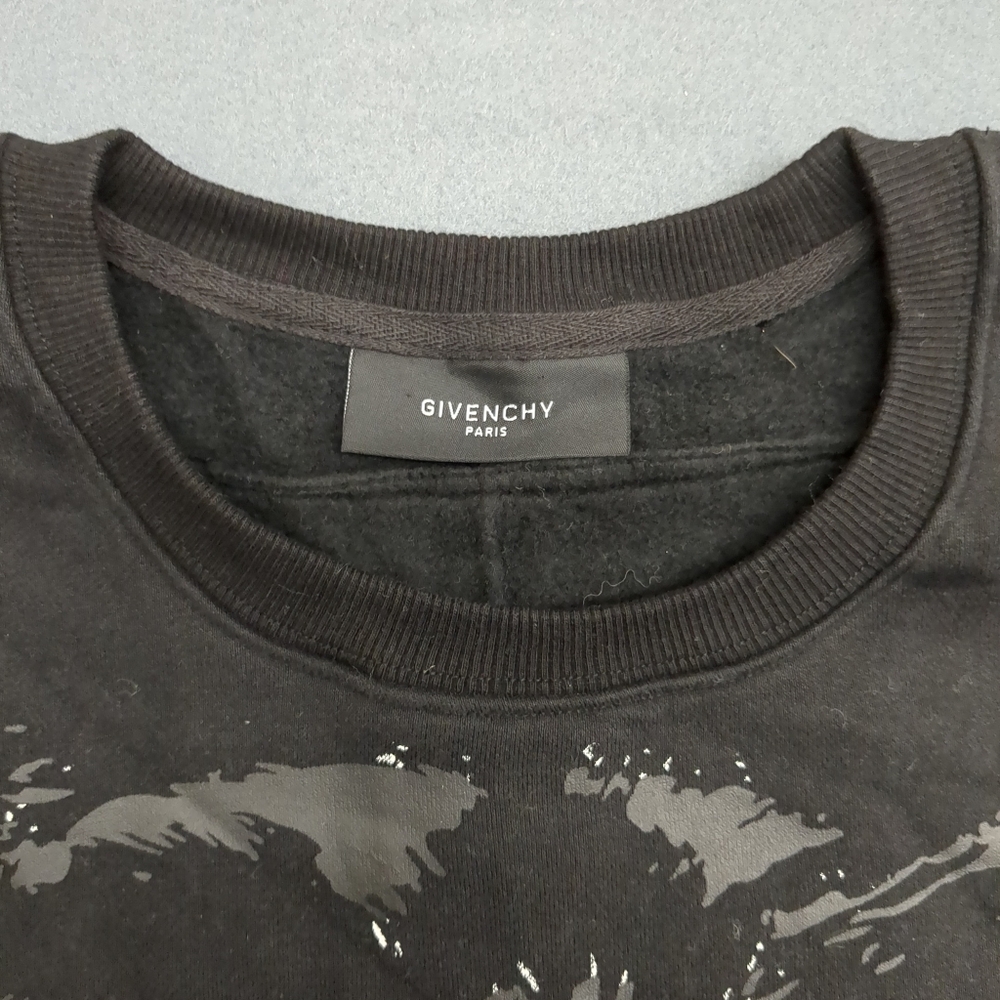 Givenchy Black Rottweiler Crew Neck Pullover Sweatshirt Size Medium - Picture 5 of 15